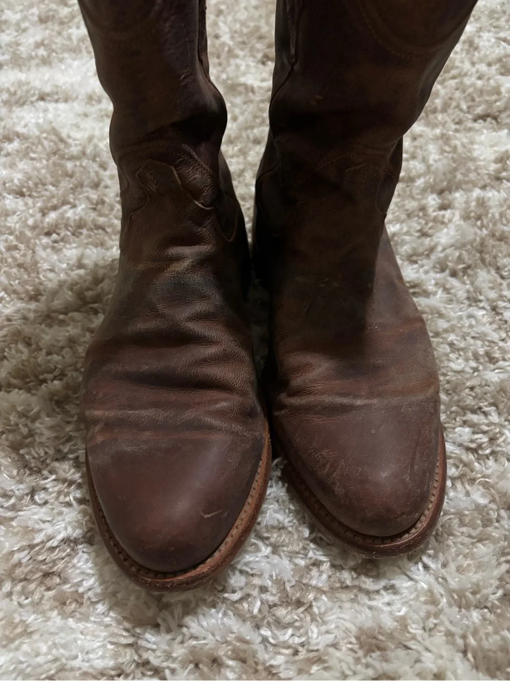 Tecovas The Earl boots in Scotch Goat leather